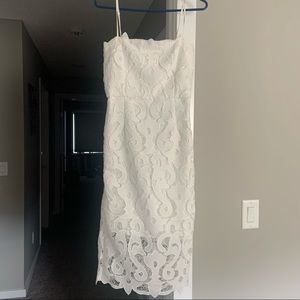 Lina Lace Bardot Size 6 white dress